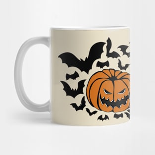 Pumpkin Bats Mug